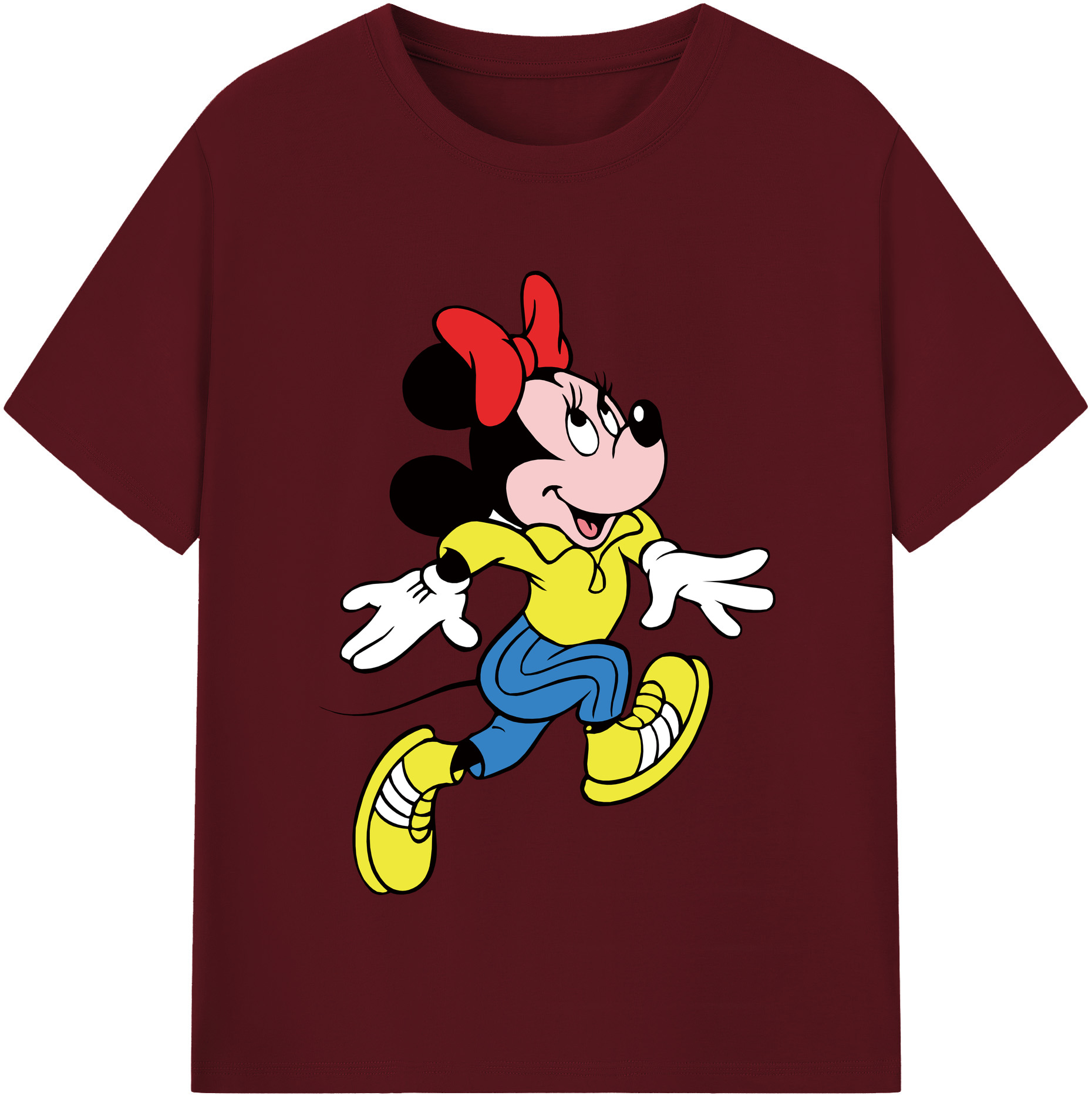 （画像用） ミッキーマウス Mickey Mouse 綿100％半袖Tシャツ（フロントプリント）